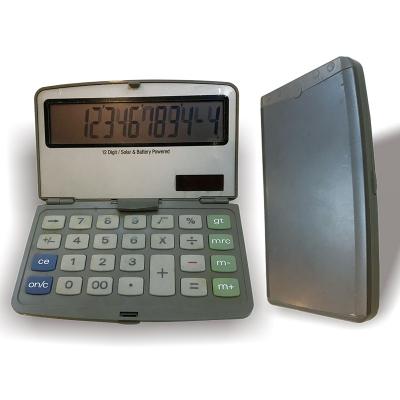 China General Purpose Solar Calculator 12 Digits And Battery Operated Big Digits Flip Cover Foldable Calculator for sale