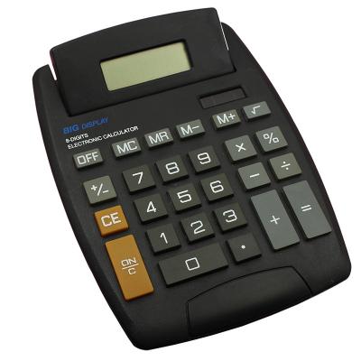 China Promotional Multipurpose Digital Display Desktop Dual Power 8 Tilt Cheap Calculator for sale