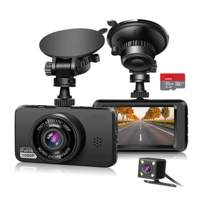 China Custom Bluetooth dash cam for cars front and rear dual lens car dvr camera front and rear dash cam for sale