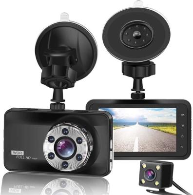 China Custom Bluetooth Dash Cam Front & Full HD 1080P Dual Rear Dash Camera In Car Camera Dash Cam Dashcam For Cars for sale