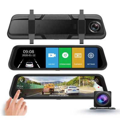 China Wholesale Hot Selling Bluetooth Dash Camera 10 Inch Streaming Dash Cam Mirror Car VCR Rearview Camera for sale