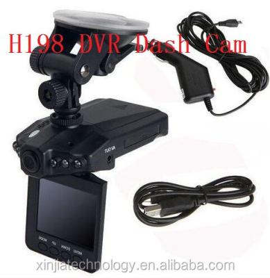 China Waterproof 270 degree rotation 6LEDS H198 1080p car dvr portable dvr with 2.5 tft lcd screen driver for sale