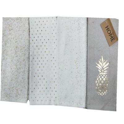 China Viable gold stamping screen printing kitchen towel, kitchen towels, dishclothes wholesale for sale