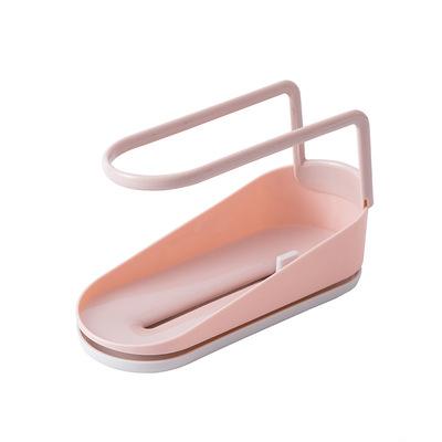 China Wholesale Dismountable High Quality Pink Countertop Pure Race Soap Sponge Holder For Home Kitchen Kitchen for sale