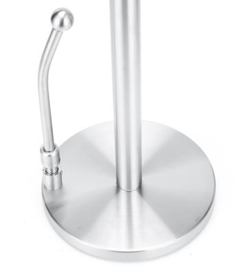 China Simplicity Premium Quality Silver Stainless Steel Free Standing Toilet Paper Holder for sale