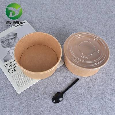 China Factory direct sales parchment salad take away disposable food bento paper bowl wrapping paper bowl for sale