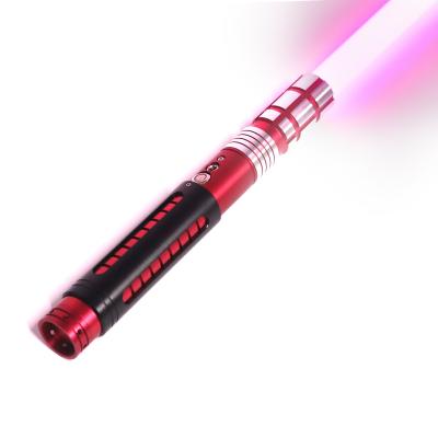 China Sandblaster/Light Saber Stall/Lightning-on-Clash RGB 12 Colors Metal Handle Variable Light Saber Smooth Swing with 12 Modes Sound Strength FX Sword Dueling Light Toy for sale