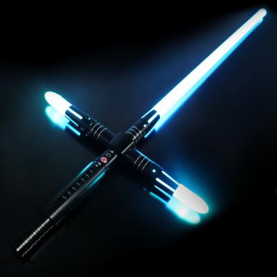 China Adult Sword Saber Smooth Swing Metal Hilt Blaster/Stall Light/Lightning-on-Clash Duel Light Up Saber RGB LED Light Up Sabers with 12 FX Movie Sound for sale