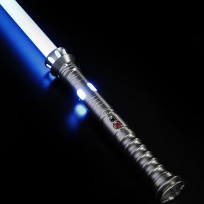 China Blaster Oscillation/FOC/Lock up/Smooth/Sound Infinite Light Saber 12 Fonts RGB Color Motion Swing Changing LED Sword Light Force Aluminum Fx Handle Sword Dueling Toy for sale