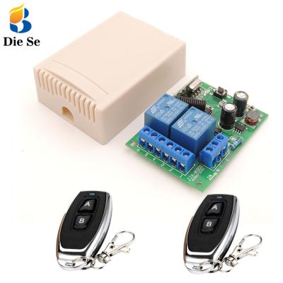 China Garage Door Wireless Transmitter and Receiver 433mhz RF Remote Controls 220V Remote Control Receiver for sale