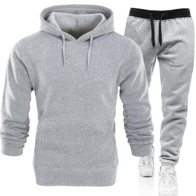 China Custom Autumn Blank Sport Clothing Specialty Logo Men's Anti-wrinkle Hoodies Sweatshirt and Sweatpants Set for sale