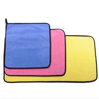 China Child-Proof 600GSM Super Absorbent Microfiber Micro Fiber Cleaning Washing Dry Car Cloth Towels for sale