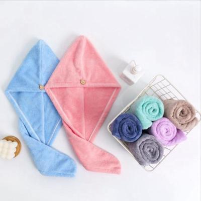 China Child-Proof Micro fiber head hair wraps fast dry wrap turban women hair drying towel for sale