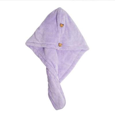 China Child-Proof Magic Super Absorbent Microfiber Hair Towel Wrap for Women Quick Dry Turban Wraps Hair Drying Towel for sale