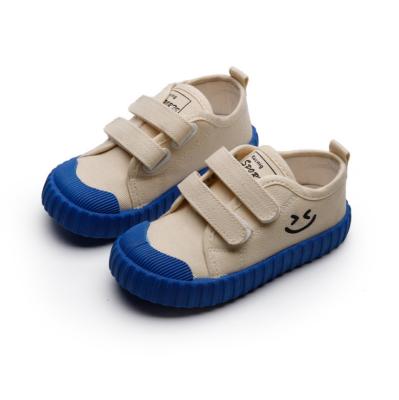 China 2021 Autumn Children Breathable Canvas Shoes Boys Casual Shoes Kids Candy Color Cookie Shoes for sale