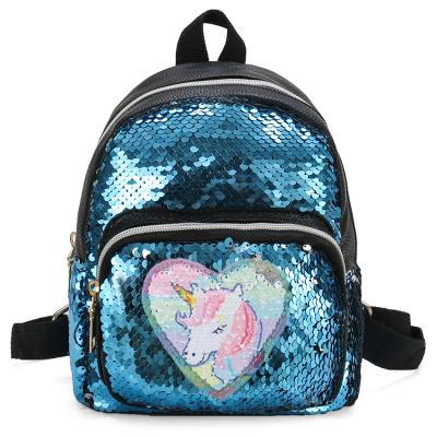 China New baby anti-theft cute bag pony kids backpack sequin backpack bag for sale