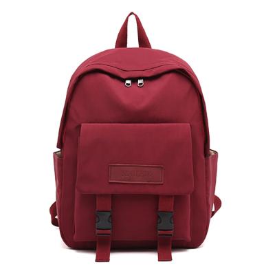 China Campus Waterproof Simple Backpack Bag College Student School Backpack for sale