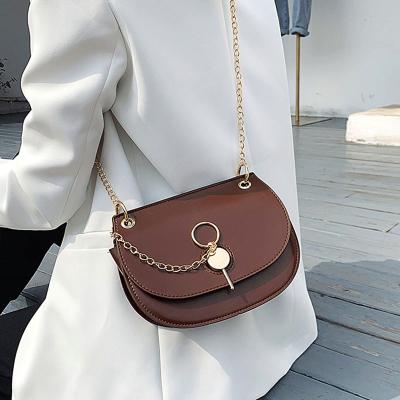 China High Quality Women Elegant Shoulder Bag Cross - Body Bag Black Chain Messenger Bag for sale