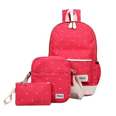 China Kids Soft School Bag Set New Design Durable Canvas Wholesale Cheap Soft Kids School Bag Set for sale