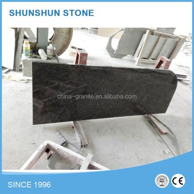 China Porrno Eco - Friendly Black Kitchen Prefab Granite Countertop Price for sale