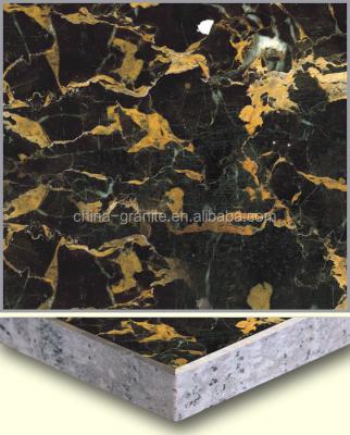 China Factory Price Cheap Composite Portoro Granite Marble For Wall And Floor FH-034 for sale