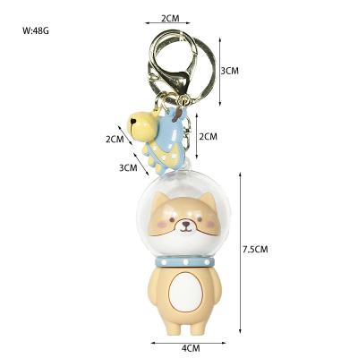 China Small Cartoon Gift Silicone Doll Bag Cute Car Key Chain Keychain Wholesale Unisex Acrylic Pendant Ornament for sale