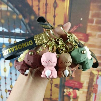 China New Fashion Style Resin Key Chain School Bag Car Bag Pendant Dinosaur Key Chain Unisex Wholesale Nordic Couples Bag for sale