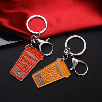 China Wholesale Unisex Metal Pendant Customizable Painting Key Alloy Key Chain Gift Key Chain for sale