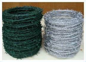 China Low Carbon Hot Dipped Electro-Galvanized Iron Wire , Double Strand Barbed Wire for sale