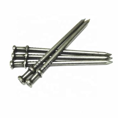 China Good Price 12D Flat Polished / Electro Galvanized Duplex Head Nail / China Factory Double Head Nail for sale