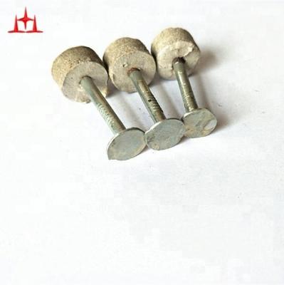 China Flat 1 inch 1/2*11G E.G Furring Nail with cap 50lb per carton high quality for sale