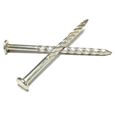 China Flat Bulk Pallet Nails / Coil Pallet Nails Spiral With Twist / Screw Shank for sale