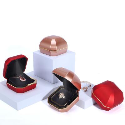 China Fashionable Factory Outlet LED Jewelry Packaging Box Luminous Organizer Jewelry Box for sale