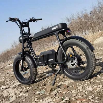 China NEW 500w 48V Mountain Black Fat Tire Electric Bike Electric Bike Outdoor Cycling City Convenient Travel for sale