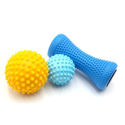 China Custom Spiked Foot Therapy Myofascial Release Lacrosse Balls Massage Ball Set for sale