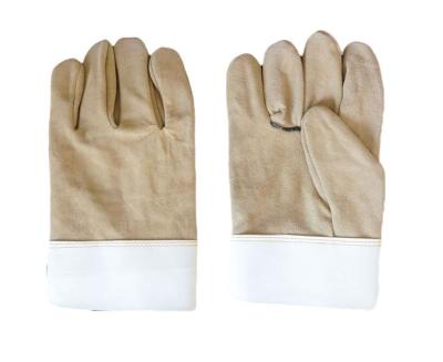 China Thickened Wear-Resistant And Heat-Insulating Two-Layer Full Cowhide Welding Safety Gloves for sale