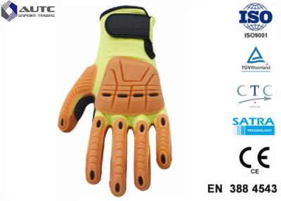 China Two Layer Half Leather PPE Safety Gloves fire resistance for sale