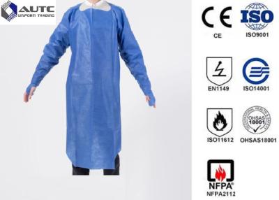 China PE Disposable Medical Workwear Protective Clothing Liquid Proof Lightweight zu verkaufen