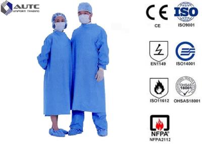 China Sterile Chemotherapy Disposable Hospital Scrubs Gowns  S-5XL Customized Size zu verkaufen