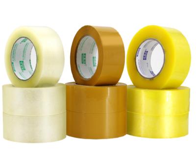 China 50um Thickness 160m Length Transparent No Noise Hot Melt Adhesive Bopp Silent Packing Adhesive Tape for sale