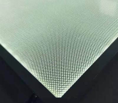 China Acrylic Laser Dotting Backlight Board, Ultra-Thin Luminous LED Light Guide Board for sale