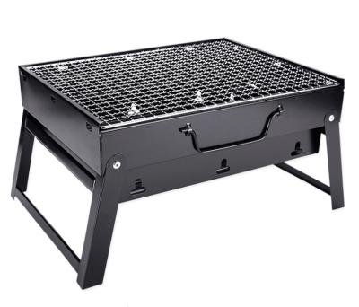 China 35*27*19.5cm tragbarer faltender Grill-Grill-kampierender Grill-kleiner Holzkohlen-Grill im Freien zu verkaufen