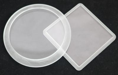 China Optical Grade Round / Square High Borosilicate Glass Smooth Surface Tempered Step Glass For Light Cover for sale