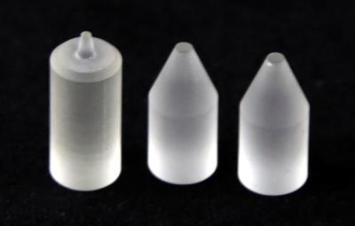 China Optical Fiber End Cap Coating QBH Frosted Quartz End Cap Taper Rod for sale