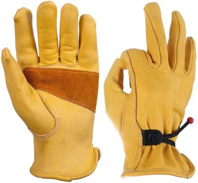 China OEM Breathable Cowhide Ozero Truck Driver Safety Hand Gloves Motorcycle Leather Working. for sale