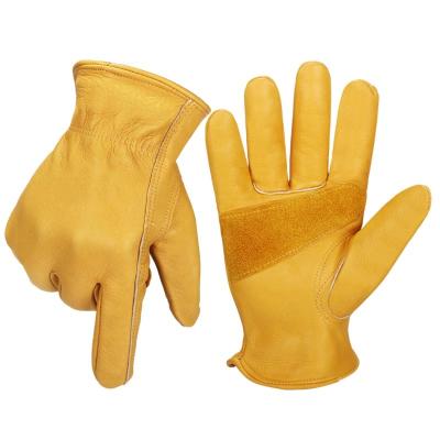 China Breathable Ozero Custom Logo High Grade Sports Motorcycle motocross retro yellow gloves leather racing. for sale