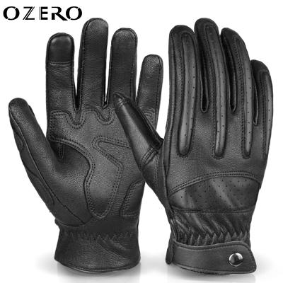 China Touch Screen Fingertips Ozero Goat Skin Racing Motorcycle Motorbike Motocross Guantes Para Moto Cycle Biker Gloves Leather Leather. for sale