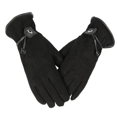 China Winter Fashion Ozero Cold Proof Touchscreen Gloves Leather Driving Gloves Women Deerskin. for sale