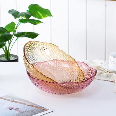 China Sustainable High Quality Corrugated Cake Nut Dish Glass Fruit Dish Best Sellers for sale