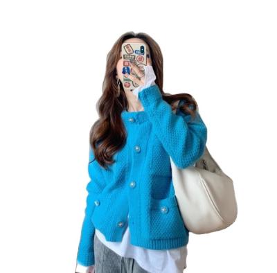 China Autumn New Loose And Thin Knitted Cardigan Women's Solid Color Kawaii 90s Jacket Outerwear Straight Wild Coat for sale